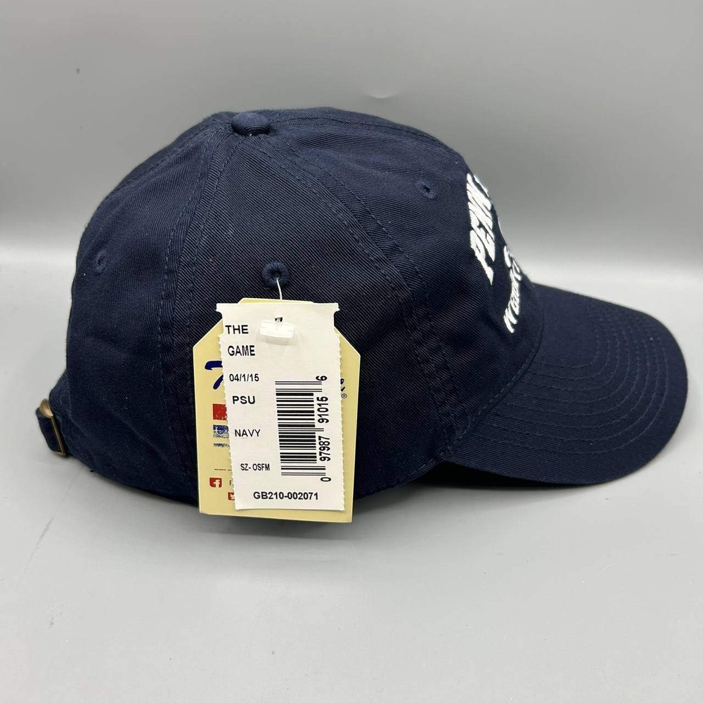 Penn State Weightlifting Hat Men Navy The Game Strap Back Cotton New - Picture 4 of 8